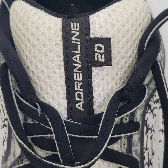 Brooks Womens Adrenaline GTS 20 Running Shoes White Black 1202961B167 Knit 8.5B - Picture 15 of 16